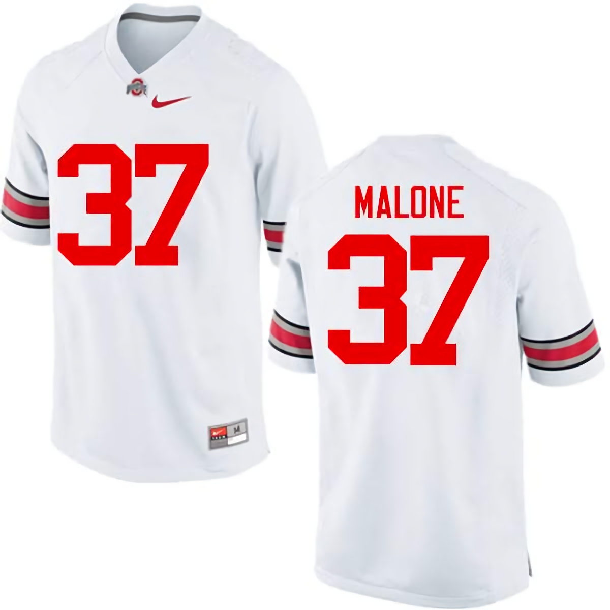 Derrick Malone Ohio State Buckeyes Men's NCAA #37 Nike White College Stitched Football Jersey VEZ6656NF